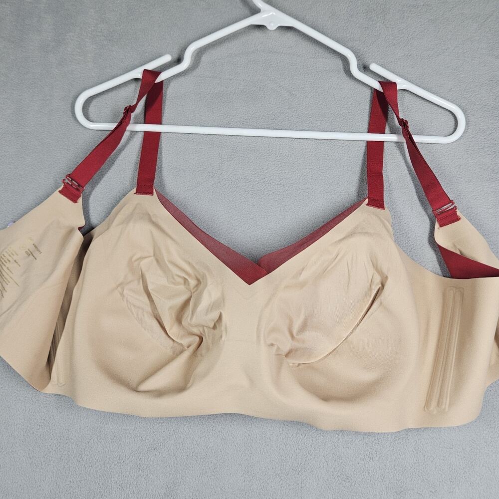 HONEYLOVE Liftwear Crossover Bra in Ruby Womens Size‎ 2X Wireless LWBR0302 - Picture 3 of 9
